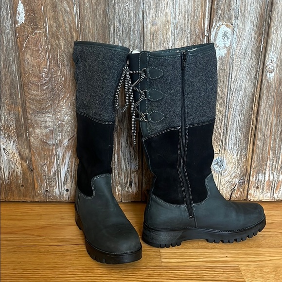 EUC GOOSE PRIMALOFT LEATHER BOOTS, size 38, 7.5 - Picture 1 of 10
